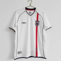 2001-2003 England Home 1:1 Quality Retro Soccer Jersey