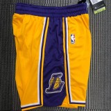 NBA Lakers Yellow Top Quality Pants 1:1 Quality