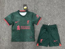 22/23 Liverpool Third Green Kids Soccer Jersey