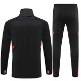 22/23 Bayern Munich Training Suit Black High-collar 1:1 Quality Training Jersey