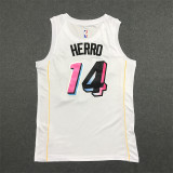 22/23 Heat HERRO #14 White City Edition 1:1 Quality NBA Jersey