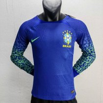 22/23 Brazil Away Long Sleeve Player 1:1 Quality Soccer Jersey