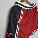 2022 Miami Heat NBA US Training Shorts Red Black 1:1 Quality NBA Pants
