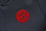 21/22 Bayern Gray black Kids Half Pull Sweater Tracksuit 1:1 Quality Soccer Jersey