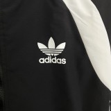 2023 Adidas Black-White Windbreaker