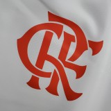 2022 Flamengo White Windbreaker (红色阿迪红色三边）