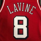 NBA Bulls LAVINE #8 Red Top Quality Hot Pressing 1:1 Quality