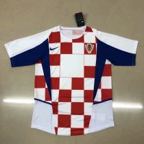 2002 Croatia Home 1:1 Quality Retro Soccer Jersey