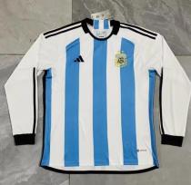 22/23 Argentina Home Long Sleeve Fans 1:1 Quality Soccer Jersey