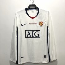 2008-2009 Manchester United Champions League Long sleeve 1:1 Quality Retro Soccer Jersey