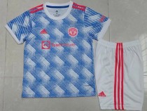 21/22 Manchester United Away Kids 1:1 Quality Soccer Jersey