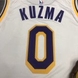 NBA Laker crew neck retro white No. 0 Kuzma with chip 1:1 Quality