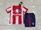 21/22 Atletico Madrid Home Kids 1:1 Quality Soccer Jersey