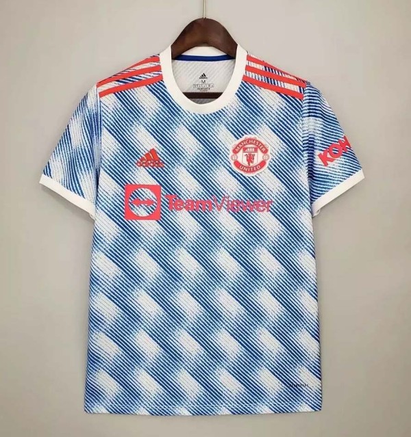 21/22 Manchester United Away Fans 1:1 Quality Soccer Jersey