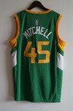 NBA Jazz (21 new season) # 45 Mitchell achievement green 1:1 Quality