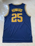 NCAA University of Michigan # 25 Juwan Howard dark blue jersey 1:1 Quality