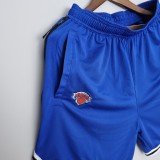 2022 New York Knicks NBA US Training Shorts Blue 1:1 Quality NBA Pants