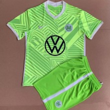 21/22 Wolfsburg Home Kids 1:1 Quality Soccer Jersey