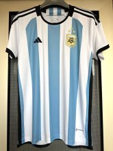 22/23 Argentina Home Fans 3 Stars 1:1 Quality Soccer Jersey