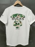 NBA Bucks Hot pressing white T-shirt 1:1 Quality