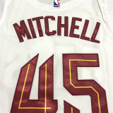 22-23 Cleveland Cavaliers MITCHELL #45 White 1:1 Quality NBA Jersey
