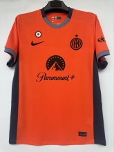 23/24 Inter Milan Third Orange Fans Version 1:1 Quality Soccer Jersey