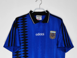1994 Argentina Away 1:1 Quality Retro Soccer Jersey