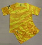 23/24 Liverpool Goalkeeper Yellow 1:1 Kids Soccer Jersey