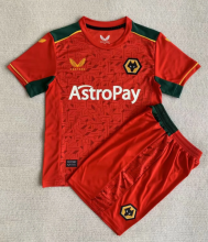 23/24 Wolves Away Kids 1:1 Quality Soccer Jersey
