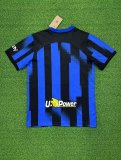 23/24 Inter Milan Home Blue Chest With New AD Fans 1:1 Quality Soccer Jersey