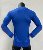 2024 Italy Home Long sleeve Blue Player Version 1:1 Quality Soccer Jersey