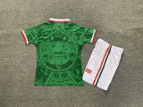 1998 Mexico Home 1:1 Kids Retro Soccer Jersey