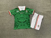 1998 Mexico Home 1:1 Kids Retro Soccer Jersey