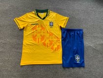 1994 Brazil Home 1:1 Kids Retro Soccer Jersey