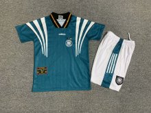 1996 Germany Away 1:1 Kids Retro Soccer Jersey