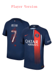 23/24 PSG Paris Home With MBAPPÉ#7 Printing In Chinese Player 1:1 Quality Soccer Jersey