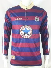 1995/1996 Newcastle Away Fans Long sleeve 1:1 Quality Retro Soccer Jersey