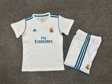 2017/2018 Real Madrid Home 1:1 Kids Retro Soccer Jersey