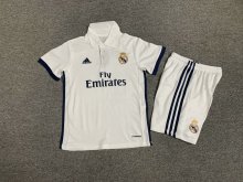 2016/2017 Real Madrid Home 1:1 Kids Retro Soccer Jersey