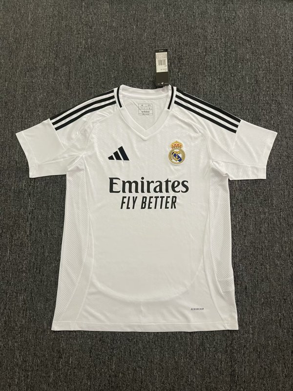 24/25 Real Madrid Home Fans 1:1 Quality Soccer Jersey