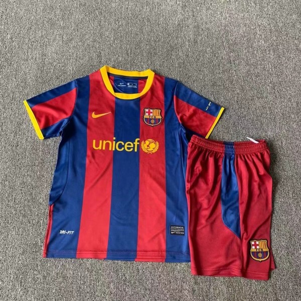 2010/2011 Barcelona Home 1:1 Adult Set Retro Soccer Jersey