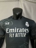 24/25 Real Madrid Y-3 Black Player 1:1 Quality Soccer Jersey