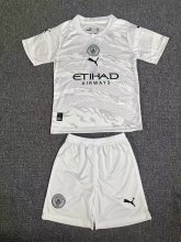 23/24 Manchester City Dragon 1:1 Quality Kids Soccer Jersey