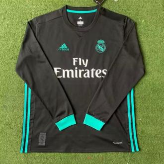 2017-2018 Retro Real Madrid Black UCL Final Long sleeve 1:1 Quality Soccer Jersey