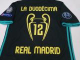 2017-2018 Retro Real Madrid Black UCL Final Long sleeve 1:1 Quality Soccer Jersey