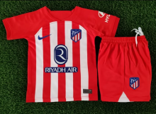 23/24 Atletico Madrid Home Kids 1:1 Quality Soccer Jersey