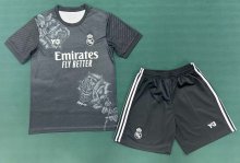 24/25 Real Madrid Y3 Black 1:1 Kids Soccer Jersey