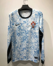 24/25 Portugal Away Fans Long sleeve 1:1 Quality Soccer Jersey