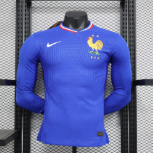 24/25 France Home Player Long sleeve 1:1 Quality Soccer Jersey