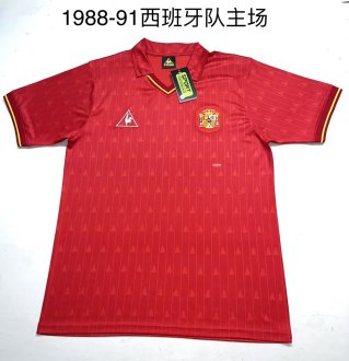 1988/19991 Spain Home Fans 1:1 Quality Retro Soccer Jersey